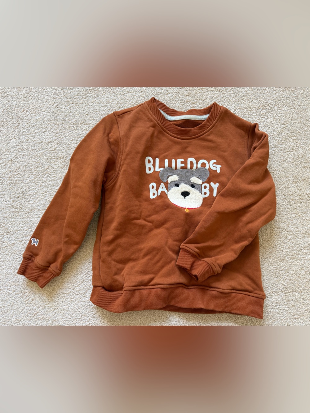 BlueDog Schnauzer Brown Cotton Sweater - 5-6Y/120